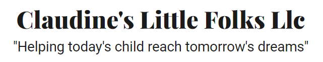 Claudine's Little Folks llc Claudine's Little Folks llc